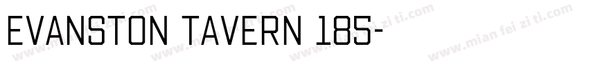 Evanston Tavern 185字体转换